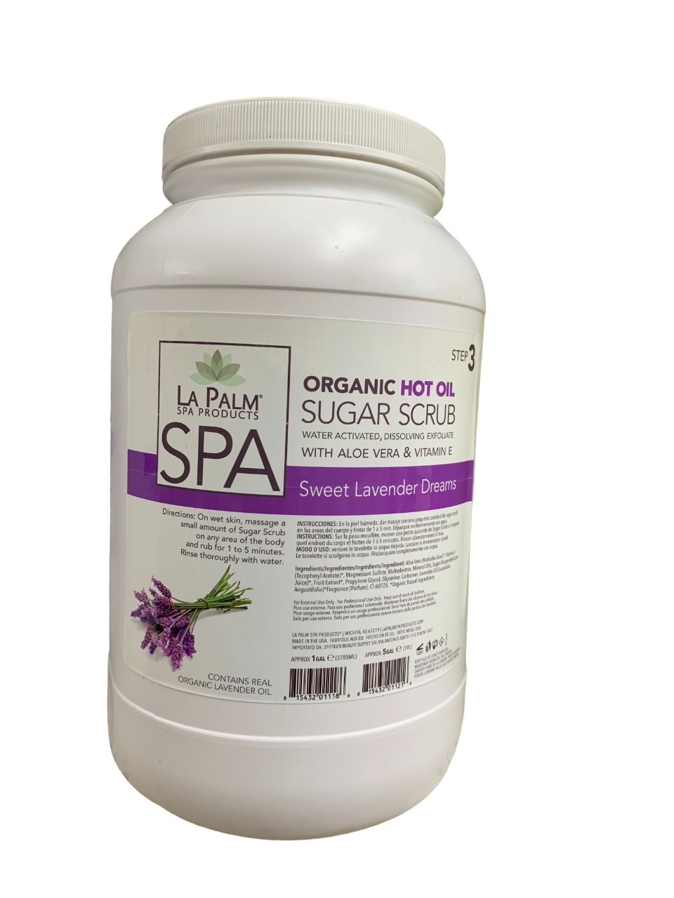 Lapalm Organic Hot Oil Sugar Scrub Sweet Lavender Dreams